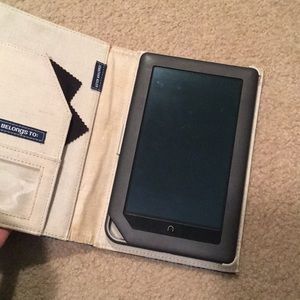 Nook color with charger & case